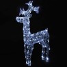 Renne de décoration de Noël 90 LED 60x16x100 cm Acrylique 544127544127