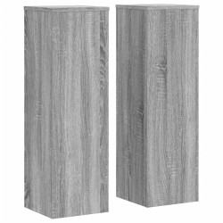 Supports pour plantes 2 pcs sonoma gris bois d'ingénierie 544128544128