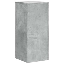 Supports pour plantes 2 pcs gris béton bois d'ingénierie 544129544129