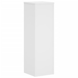 Supports pour plantes 2 pcs blanc 25x25x80 cm bois d'ingénierie 544136544136