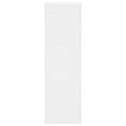 Supports pour plantes 2 pcs blanc 25x25x80 cm bois d'ingénierie 544136544136