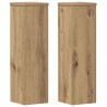 Supports pour plantes 2 pcs chêne artisanal bois d'ingénierie 544137544137