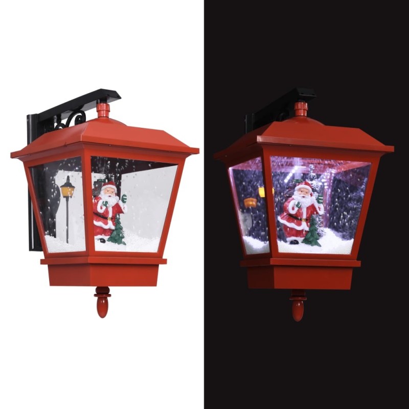 Lampe murale de Noël lumières LED et Père Noël Rouge 40x27x45cm 544139544139