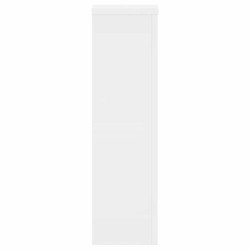 Supports pour plantes 2 pcs blanc 17x17x60 cm bois d'ingénierie 544141544141