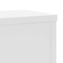 Supports pour plantes 2 pcs blanc 17x17x60 cm bois d'ingénierie 544141544141