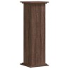 Support pour plantes chêne brun 33x33x100 cm bois d'ingénierie 544145544145
