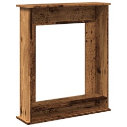 Cadre de cheminée vieux bois 75x20x87,5 cm bois d'ingénierie 544146544146