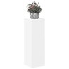 Support pour plantes blanc 33x33x100 cm bois d'ingénierie 544147544147