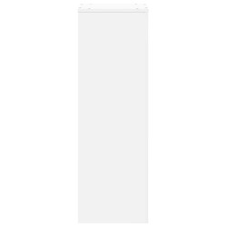 Support pour plantes blanc 33x33x100 cm bois d'ingénierie 544147544147