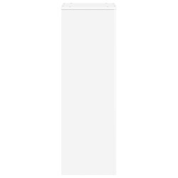 Support pour plantes blanc 33x33x100 cm bois d'ingénierie 544147544147