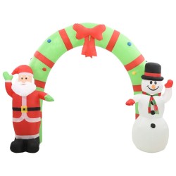 Arche gonflable avec Père Noël et bonhomme de neige LED 223 cm 544148544148