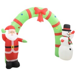 Arche gonflable avec Père Noël et bonhomme de neige LED 223 cm 544148544148