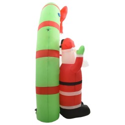 Arche gonflable avec Père Noël et bonhomme de neige LED 223 cm 544148544148