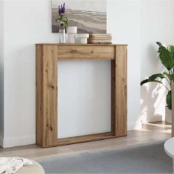 Cadre de cheminée chêne artisanal 100x20x100 cm bois ingénierie 544151544151