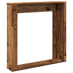 Cadre de cheminée vieux bois 100x20x100 cm bois d'ingénierie 544152544152