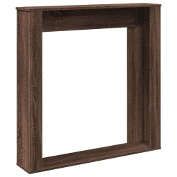 Cadre de cheminée chêne marron 100x20x100 cm bois d'ingénierie 544153544153