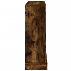 Cadre de cheminée chêne fumé 100x30x87,5 cm bois d'ingénierie 544155544155