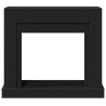 Cadre de cheminée noir 100x30x87,5 cm bois d'ingénierie 544158544158