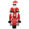 Père Noël gonflable sur moto LED IP44 160 cm 544159544159