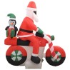 Père Noël gonflable sur moto LED IP44 160 cm 544159544159