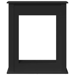 Cadre de cheminée noir 75x20x87,5 cm bois d'ingénierie 544162544162