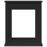 Cadre de cheminée noir 75x20x87,5 cm bois d'ingénierie 544162544162