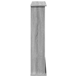Cadre de cheminée sonoma gris 75x20x87,5 cm bois d'ingénierie 544163544163
