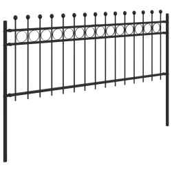 Clôture en anneau Tilburg Noir 200 x 130 cm 544183544183
