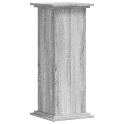 Support pour plantes sonoma gris 33x33x80 cm bois d'ingénierie 544190544190