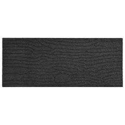 Pierre de marchage 6 pcs Noir 60,5 x 25 x 2 cm Caoutchouc 544191544191