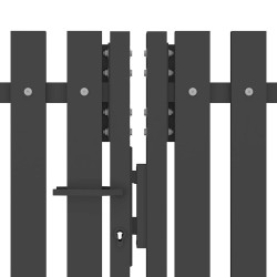 Portail de jardin en acier 400x75 cm anthracite 544192544192