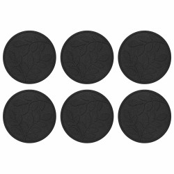 Pierre de marchage 6 pcs Noir Ø 44 x 2 cm Caoutchouc 544194544194