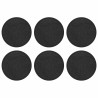 Pierre de marchage 6 pcs Noir Ø 44 x 2 cm Caoutchouc 544194544194