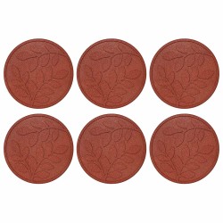 Pierre de marchage 6 pcs Rouge Ø 44 x 2 cm Caoutchouc 544195544195