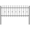 Clôture à Pointe Asten Noir 200 x 130 cm Acier enduit de poudre 544199544199