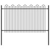 Clôture en arc à pointe Dronten Noir 544202544202