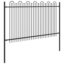 Clôture en arc à pointe Dronten Noir 544202544202