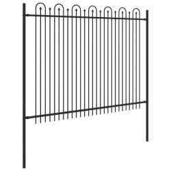 Clôture en arc à pointe Dronten Noir 200 x 200 cm 544203544203