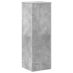 Support pour plantes gris béton 33x33x100 cm bois d'ingénierie 544206544206