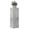 Support pour plantes gris béton 33x33x100 cm bois d'ingénierie 544206544206