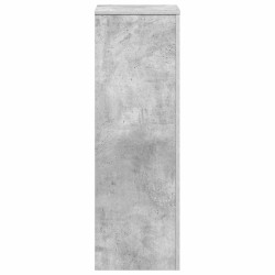 Support pour plantes gris béton 33x33x100 cm bois d'ingénierie 544206544206