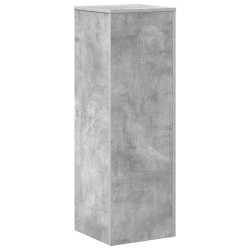 Support pour plantes gris béton 33x33x100 cm bois d'ingénierie 544206544206