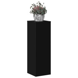 Support pour plantes noir 33x33x100 cm bois d'ingénierie 544207544207