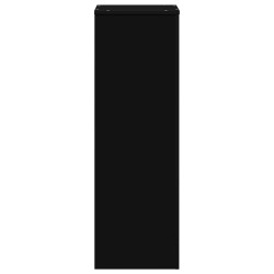 Support pour plantes noir 33x33x100 cm bois d'ingénierie 544207544207