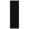 Support pour plantes noir 33x33x100 cm bois d'ingénierie 544207544207