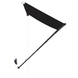 Auvent rétractable avec LED 400x150 cm Anthracite 544208544208