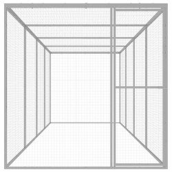 Cage pour chat 6x1,5x1,5 m Acier galvanisé 544211544211