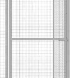 Cage pour chat 6x1,5x1,5 m Acier galvanisé 544211544211