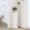 Support pour plantes blanc 33x33x100 cm bois d'ingénierie 544213544213