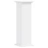 Support pour plantes blanc 33x33x100 cm bois d'ingénierie 544213544213